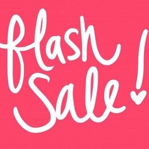 Flash sale! BOGO 1/2 off sale